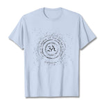Buddha Stones Mandala Om Symbol Mantra Pattern Tee Cotton T-shirt