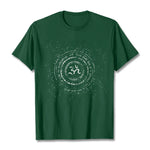 Buddha Stones Mandala Om Symbol Mantra Pattern Tee Cotton T-shirt
