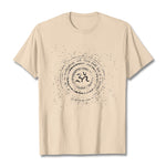 Buddha Stones Mandala Om Symbol Mantra Pattern Tee Cotton T-shirt