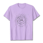 Buddha Stones Mandala Om Symbol Mantra Pattern Tee Cotton T-shirt