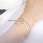 Buddha Stones Lotus Pattern Titanium Steel Enlightenment Bracelet