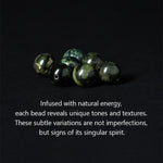 Buddha Stones Natural Grey Jasper Kambamba Jasper Om Mani Padme Hum Formless Buddha Healing Bracelet