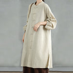 Buddha Stones Casual Frog-button Women's  Coat With Pockets
