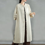 Buddha Stones Casual Frog-button Women's  Coat With Pockets