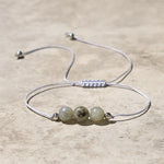 Buddha Stones Natural Labradorite Bead Rope Healing Bracelet