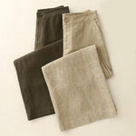 Buddha Stones Casual Plain Women's Elastic Waist  Wide Leg Pants With Pockets