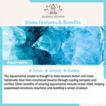 Buddha Stones Amethyst Aquamarine Spacer Beads Peace Bracelet