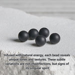 Buddha Stones Natural Frosted Black Onyx Picture Jasper Fortune Bracelet