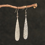Buddha Stones Elegant Titanium Steel Balance Hammer Marks Earrings