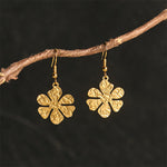 Buddha Stones Elegant Titanium Steel Balance Hammer Marks Earrings
