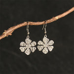 Buddha Stones Elegant Titanium Steel Balance Hammer Marks Earrings