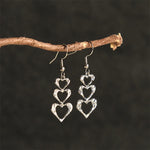 Buddha Stones Elegant Titanium Steel Balance Hammer Marks Earrings