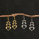 Buddha Stones Elegant Titanium Steel Balance Hammer Marks Earrings