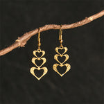 Buddha Stones Elegant Titanium Steel Balance Hammer Marks Earrings
