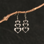 Buddha Stones Elegant Titanium Steel Balance Hammer Marks Earrings