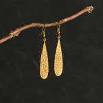Buddha Stones Elegant Titanium Steel Balance Hammer Marks Earrings