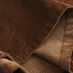 Buddha Stones Women's Plain Corduroy 7-8 Length Skirt With Pockets