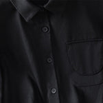 Buddha Stones Casual Women's Long Sleeve Stand Collar Cotton Shirt With Pockets