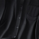Buddha Stones Casual Women's Long Sleeve Stand Collar Cotton Shirt With Pockets