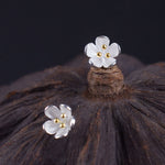 Buddha Stones 925 Sterling Silver Golden Stamens Balance Earrings