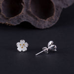 Buddha Stones 925 Sterling Silver Golden Stamens Balance Earrings