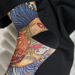 Buddha Stones Casual Vivid Fish Flowing Waves Micro Crew Men Women Unisex Socks
