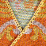 Buddha Stones Tibetan Open Front Auspicious Cloud Crane Pattern Unisex Cozy Scarf Shawl