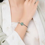 FREE Today: Luck and Prosperity  Natural Flower Jade Hand-Woven Bracelet
