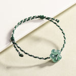 FREE Today: Luck and Prosperity  Natural Flower Jade Hand-Woven Bracelet