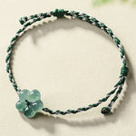 FREE Today: Luck and Prosperity  Natural Flower Jade Hand-Woven Bracelet