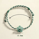 FREE Today: Luck and Prosperity  Natural Flower Jade Hand-Woven Bracelet