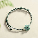 FREE Today: Luck and Prosperity  Natural Flower Jade Hand-Woven Bracelet