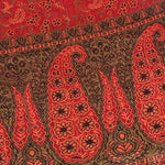 Buddha Stones Jacquard Color Contrast Patchwork Paisley Pattern Tassel Cozy Scarf Shawl