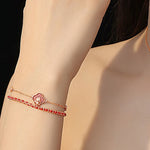 Buddha Stones 925 Sterling Silver Year Of The Horse Red Agate Hetian Jade Confidence Bracelet