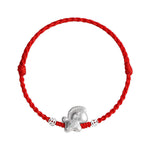Buddha Stones Year of the Horse 999 Sterling Silver Copper Coins Luck Rope Braided Bracelet Anklet
