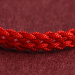 Buddha Stones Year of the Horse 999 Sterling Silver Copper Coins Luck Rope Braided Bracelet Anklet