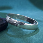 Buddha Stones Heart Sutra Koi Fish Lotus Copper Wealth Open Adjustable Bracelet Bangle