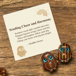 Buddha Stones "Sending Cheer and Harmony" 2Pcs Mini Penguin Decoration Includes Gift Message Card