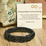 Buddha Stones "Wishing Endless Luck and Energy" Endless Knot Bracelet Includes Gift Message Card