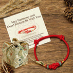 Buddha Stones "May Harmony and Good Fortune Be With You" Bracelet Includes Gift Message Card
