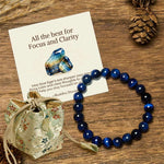 Buddha Stones "All the Best for Love and Harmony" Stone Quartz Bracelet Includes Gift Message Card