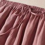 Buddha Stones Summer Small Flower Embroidery  Harem Pants With Pockets