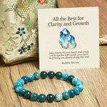 Buddha Stones "All the Best for Love and Harmony" Stone Quartz Bracelet Includes Gift Message Card