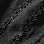 Buddha Stones Summer Small Flower Embroidery  Harem Pants With Pockets