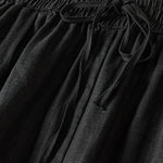 Buddha Stones Summer Small Flower Embroidery  Harem Pants With Pockets
