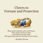 Buddha Stones "Cheers to Fortune and Protection" PiXiu Bracelet Includes Gift Message Card