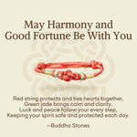 Buddha Stones "May Harmony and Good Fortune Be With You" Bracelet Includes Gift Message Card