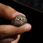 FREE Today: Spiritual Power Tibetan Cross Design Vajra Auspicious Clouds Copper Adjustable Ring