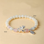 Buddha Stones 999 Sterling Silver Year Of The Horse Natural Black Obsidian Bodhi Seed Strength Bracelet