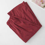 Buddha Stones Fall Dots Pattern High Waist Design Women's Wide Leg Pants With Pockets
